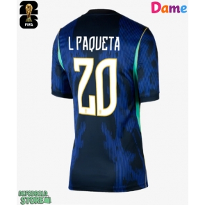 Brasilien Lucas Paqueta #20 Replika Udebanetrøje Dame VM 2026 Kortærmet